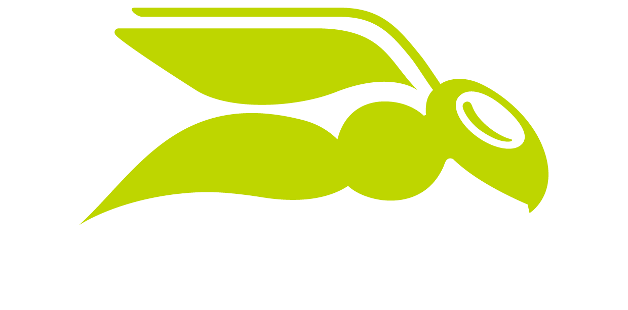 Weißes Hornetsecurity Logo